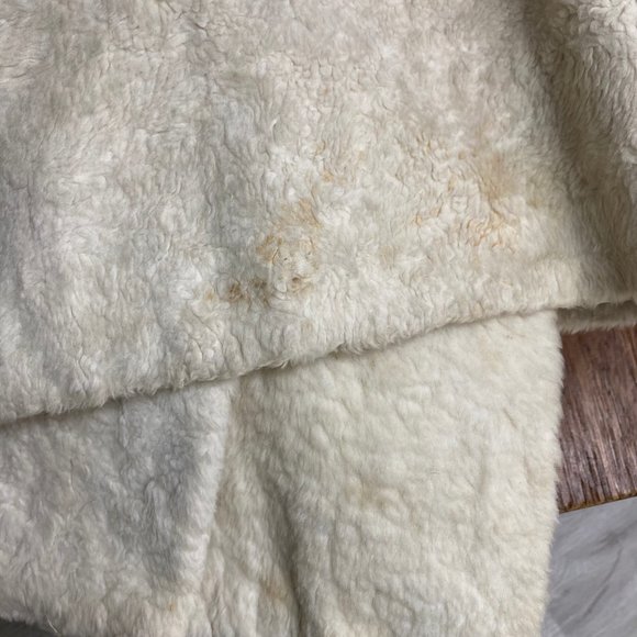 Vintage Ivory Faux Fur Coat Bagdad Styled by Sportowne Fabric by LaFrance - Picture 16 of 16